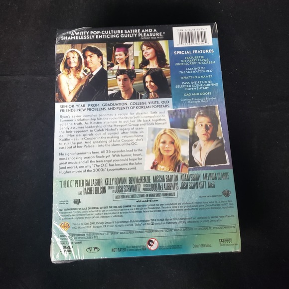 The O.C. The Complete Third Season DVD 7-Disc Set 2012 New Sealed - Picture 2 of 3